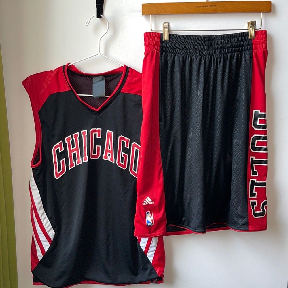 adidas climalite Basketball NBA Chicago Bulls Jersey Set